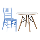 Ver imagem 1 de Conjunto Infantil Mesa Eames 60cm com Cadeira Tiffany Polipropileno Kids