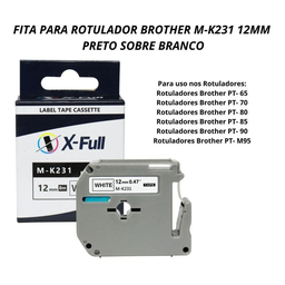 Fita Compativel Etiquetador Brother Pt70 Pt80 Pt90 - 3