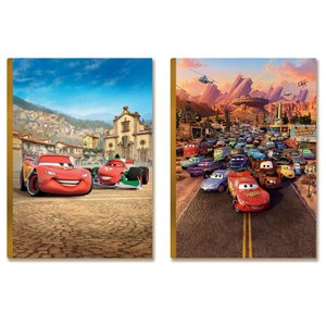 Kit 2 Placas Mdf A4 Automóvel Personagem Filme Decoração Pf5