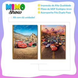 Kit 2 Placas Mdf A4 Automóvel Personagem Filme Decoração Pf5 - 3
