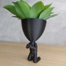 Vaso Rob Plant de Joelhos - Preto - 2