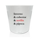 Ver imagem 2 de Kit Balde de Pipoca Personalizado e Copo Personalizado - Inverno & Cobertor...