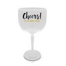Kit 4 Taças Gin Brancas Personalizadas Cheers - Fim de Ano - 2