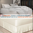 Ver imagem 4 de Saia pra Cama Queen Casal Luxuosa 100% Algodao Ponto Palito:bege