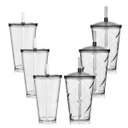 Ver imagem 1 de Kit 3 Copos com Tampa 700ml e 3 Copos com Tampa 550ml Acrílico