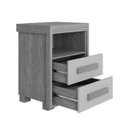 Ver imagem 7 de Mesa de Cabeceira 2 Gavetas Lóquio 100% Mdf - Casa Chick Nature/off White