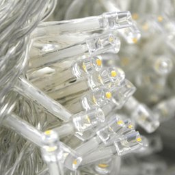 Cordão de Led a Pilha: Decoração com Brilho:branco Quente - 1