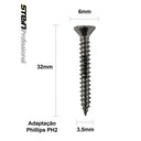 Ver imagem 6 de Parafuso Inox Auto Atarraxante Chata Phillips Stein 3,5x32 Caixa com 250 Peças