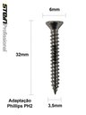 Ver imagem 6 de Parafuso Inox Auto Atarraxante Chata Phillips Stein 3,5x32 Caixa com 250 Peças