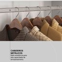 Ver imagem 4 de Guarda Roupa Casal 04 Portas com Espelho 66510 Branco Demobile Branco