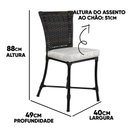 Ver imagem 5 de 4 Cadeiras Angra em Ferro para Cozinha, Área e Sala - Trama Original