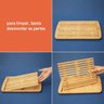 Tabua / Migalheira para pao em Bambu com Grade Removível - 3