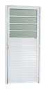 Ver imagem 1 de Porta de Cozinha Alumínio 86 Esq V.Boreal Branco Brimak