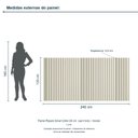 Ver imagem 3 de Painel Ripado Smart 240x120 cm (sem Furo) Incolar Luna