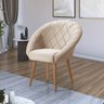 Poltrona Decorativa Emilia Bege - 2