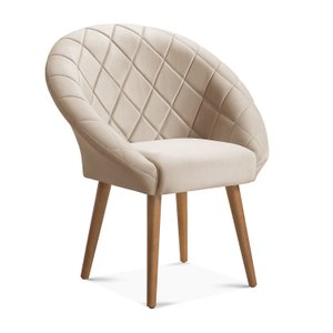 Poltrona Decorativa Emilia Bege