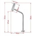Ver imagem 2 de CUBA DE VIDRO OVAL CHANFRADA 46CM VERDE + VALVULA CLICK + TORNEIRA METAL