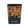 Lata Pote Decorativa Quadrada Café, Macarrão e Cereais Kit Com 3 - 8