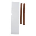 Ver imagem 2 de Prateleira Branca Com Alça de Couro de Parede 60 x 15 x 2,5 cm