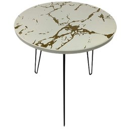 Mesa de Centro em MDF Branca 40 cm - 1