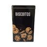 Lata Pote Decorativa Quadrada Arroz e Biscoito Kit Com 2 - 6