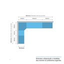 Ver imagem 4 de Guarda Roupa Canto 6 Gavetas, 6 Cabideiros Branco Branco