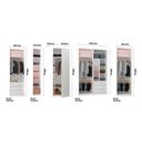 Ver imagem 5 de Guarda Roupa Canto 6 Gavetas, 6 Cabideiros Branco Branco