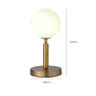 Luminária De Mesa Globo Dourado P/ 1 Lâmpada - 2