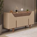 Ver imagem 1 de Aparador Buffet Devon B02 4 Portas 2 Prateleiras MDF Fendi Lyam Decor