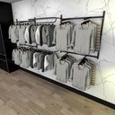 Ver imagem 1 de Arara de Roupas Closet Quarto com 18 Peças Cremalheira 300x100 Cm Cor Preto Modelo Clst1b385