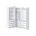 Ver imagem 2 de Closet Casal Modulado Andorra 6 Gavetas 8 Prateleiras Branco - Pnr Móveis