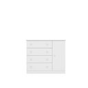Ver imagem 3 de Cômoda Sapateira 1 Pt/4 Gav Doce Sonho Branco 2561 - Qmovi