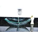 Ver imagem 1 de Cuba de Vidro Oval Chanfrada 46cm Incolor + Valvula Click