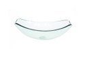 Ver imagem 1 de CUBA DE VIDRO OVAL CHANFRADA 46CM JATEADO
