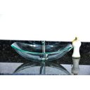 Ver imagem 1 de Cuba de Vidro Oval Chanfrada 46cm Incolor