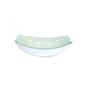 Ver imagem 1 de CUBA DE VIDRO OVAL CHANFRADA 46CM BRANCA