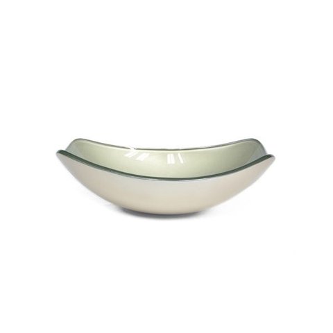 CUBA DE VIDRO OVAL CHANFRADA 46CM CHAMPANHE