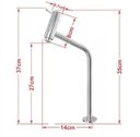 Ver imagem 3 de Cuba de Vidro Oval Chanfrada 51cm Verde Oliva + Valvula Click + Torneira Metal