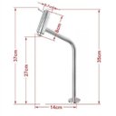 Ver imagem 3 de Cuba de Vidro Oval Chanfrada 51cm Prata + Valvula Click + Torneira Metal