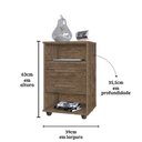 Ver imagem 3 de Mesa de Cabeceira Cielo Cor:canela - Mizza Decor