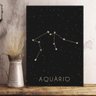 Placa Signo Aquário Vertical Horóscopo A4 - 1