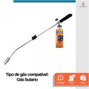 Ver imagem 6 de Kit Maçarico Longo Cabo Ergonômico 80cm Acendimento Automático Ajuste de Chama Soldagem + 1 Refil Gá