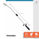 Ver imagem 2 de Kit Maçarico Longo Cabo Ergonômico 80cm Acendimento Automático Ajuste de Chama Soldagem + 1 Refil Gá