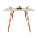 Ver imagem 1 de Aparador Pés Palito com Vidro Laqueado 80cm Branco