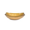 Ver imagem 1 de CUBA DE VIDRO OVAL CHANFRADA 51CM DOURADO REAL