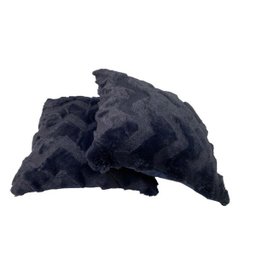 Capa de Almofada Pelúcia 43 x 43 cm Kit 2 Peças 67Azul - 2