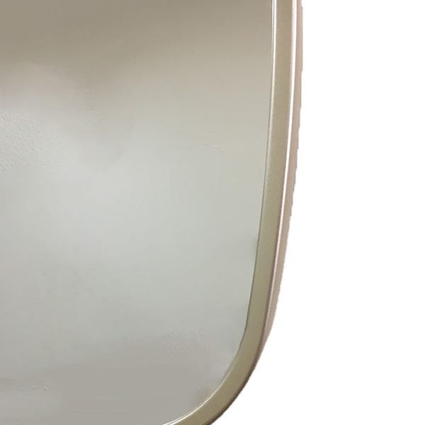 Espelho Retangular com Alça de Couro - Dourado 64,8 cm - 3
