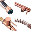 Ver imagem 3 de Torneira Gourmet Duo Rosê Gold Parede Cozinha Água Quente e Fria