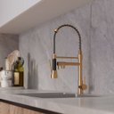 Ver imagem 5 de Torneira Gourmet Duo Rosê Gold Parede Cozinha Água Quente e Fria