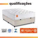 Ver imagem 5 de Cama Box Baú Colchão Casal Molas Ensacadas Real 138x188x68cm Linho Branco Inducol